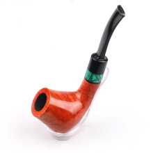 Spot hot sale flat head Briar smoking pipe wood wooden pipe high-end portable men's smoking bucket